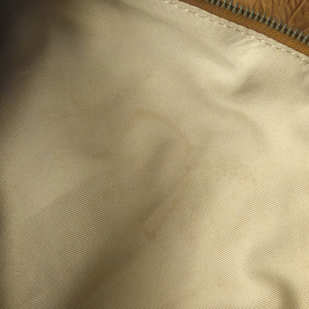 American Leather Co. Embossed Tan Shoulder Bag - Picture 3 of 9